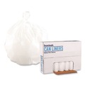 Trash Bags | Boardwalk H4832LWKR01 16 Gallon 0.4 mil 24 in. x 32 in. Perforated Roll Low-Density Waste Can Liners - White (25 Bags/Roll, 20 Rolls/Carton) image number 0
