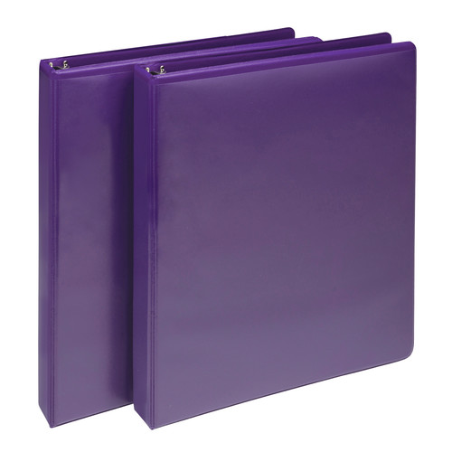 Just Launched | Samsill U86308 Earth's Choice 11 x 8.5 Plant-Based Durable 3-Ring Fashion View Binder - Purple (2/Pack) image number 0