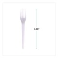 Cutlery | Eco-Products EP-S017 Plantware CPLA Cutlery Fork - White (1000/Carton) image number 3