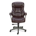 Office Chairs | Alera ALEBN41B59 18.11 in. - 22.05 in. Seat Height Birns Series High-Back Task Chair Supports Up to 250 lbs. - Brown Seat/Back, Chrome Base image number 2