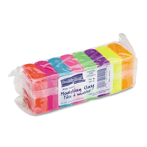 Clearance Center | Creativity Street PAC4091 220 g Modeling Clay Assortment - Assorted Neon (1/Pack) image number 0