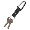 Label & Badge Holders | Advantus 75556 Aluminum Split Key Rings Carabiner Key Chains - Black (10/Pack) image number 1