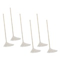 Mops | Boardwalk BWK112R 12 oz. White Rayon Head 48 in. Oak Wood Handle Deck Mops (6/Pack) image number 0