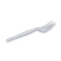 Just Launched | Dixie FH207 Heavyweight Plastic Cutlery Forks - White (1000/Carton) image number 4