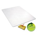 Office Chair Mats | Alera CM2E442FALEPL 46 x 60 All Day Use Non-Studded Chair Mat for Hard Floors - Clear image number 4