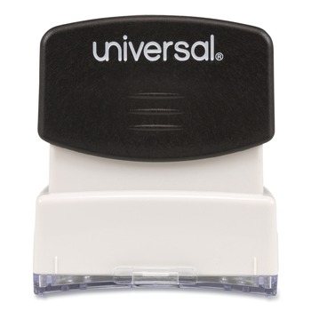 STAMPS AND STAMP SUPPLIES | Universal UNV10052 Pre-Inked 1 Color ENTERED Message Stamp - Blue