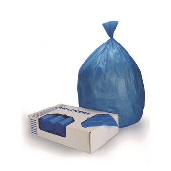 PRODUCTS | Heritage Z6043HX R01 30 in. x 43 in. 23 gallon 14 micron High-Density Waste Can Liners - Blue (250/Carton)