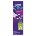 Mops | Swiffer 92811KT WetJet 11 in. x 5 in. Cloth Head 46 in. Aluminum Plastic Handle Mop Kit - White/Purple/Silver image number 0