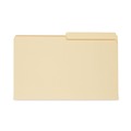 File Folders | Universal UNV15112 1/2 Cut Tabs 11-Point Assorted Positions Top Tab File Folders - Legal Size, Manila (100/Box) image number 4