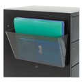 Wall Files | Deflecto 73102 13 in. x 4 in. x 7 in. Magnetic DocuPocket Wall File - Letter Size, Smoke image number 3