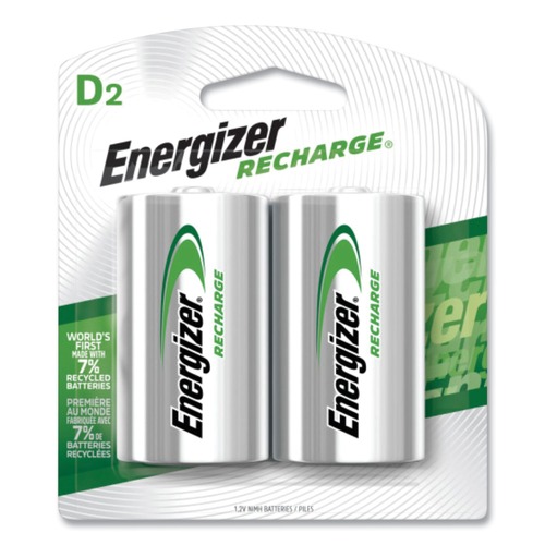Batteries | Energizer NH50BP-2 1.2V NiMH Rechargeable D Batteries (2/Pack) image number 0