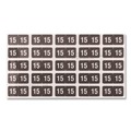 Labels | Smead 68315 0.75 in. x 1.5 in. "20-in Yearly End Tab File Folder Labels - Black (500/Roll) image number 3