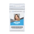 Label & Badge Holders | Advantus 75524 2.68 in. x 5 in. Holder 2.38 in. x 3.75 in. Insert Vertical Resealable ID Badge Holders - Transparent Frost (50/Pack) image number 3