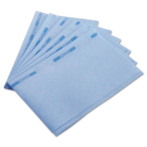 Cleaning Cloths | Chix CHI 8253 13 in. x 21 in. Food Service Towels - Blue (150/Carton) image number 0
