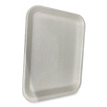 Food Trays, Containers, and Lids | GEN 4SWH 9.5 in. x 7.25 in. x 0.5 in. No. 4S Foam Meat Trays - White (500/Carton) image number 1