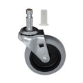 Cleaning Carts | Rubbermaid Commercial FG6111L3GRAY 3 in. Wheel Grip Ring Type C Stem Mop Bucket/Wringer Replacement Caster - Black/Gray/Silver image number 4