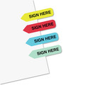 Page Flags | Redi-Tag B72020 Sign Here Mini Arrow Page Flags - Blue/Mint/Red/Yellow (126/Pack) image number 1