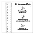 Office & Office Supplies | Westcott 10564 18 in. Long Standard/Metric Flexible Acrylic Ruler - Clear image number 2