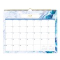 Bulletin Boards | Blue Sky BLS147010 15 in. x 12 in. 12-Month (Jul 2025-Jun 2026) Gemma Academic Wall Calendar - White/Blue Sheets image number 0