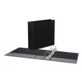 Binders | Universal UNV20747 11 in. x 8.5 in. 3 in. Capacity 3-Slant D-Ring View Binder - Black image number 2