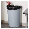 Trash & Waste Bins | Rubbermaid Commercial FG352000GRAY 21 Gallon Plastic Half-Round Untouchable Waste Container - Gray image number 3