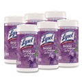 Hand Wipes | LYSOL Brand 19200-56264 Disinfecting Wipes, 1-Ply, 7 x 7.25, Lavender and Cotton Blossom, White, 80 Wipes/Canister, 6 Canisters/Carton image number 0