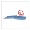 Binders | Universal UNV20703 11 in. x 8.5 in. 0.5 in. Capacity 3 Rings Slant D-Ring View Binder - Light Blue image number 5