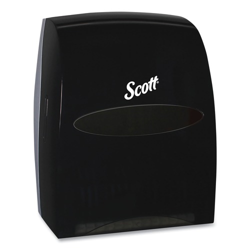 Paper Towel Holders | Scott 46253 Essential 13.06 in. x 11 in. x 16.94 in. Manual Hard Roll Towel Dispenser - Black (1/Carton) image number 0