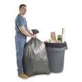 Trash Bags | Platinum Plus 1507277 45 Gallon 1.55 mil 39 in. x 46 in. Can Liners - Gray (50/Carton) image number 3