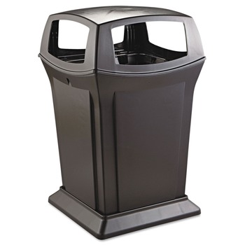 Rubbermaid Commercial FG917388BLA Ranger 45-Gallon Fire-Safe Structural Foam Open-Style Container - Black
