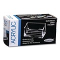 Desktop Organizers | Kantek AD-30 4.1 x 1.9 x 2.1 Acrylic Business Card Holder, Holds 80 Cards - Clear image number 3