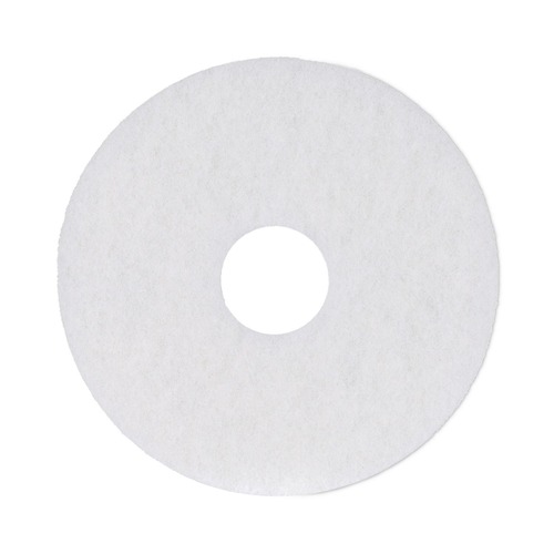 Just Launched | Boardwalk BWK4013WHI 13 in. Diameter Polishing Floor Pads - White (5/Carton) image number 0