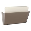 Desktop Organizers | Deflecto 63202 Unbreakable DocuPocket 14.5 in. x 3 in. x 6.5 in. Letter Size Wall File - Smoke image number 4