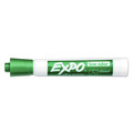 Washable Markers | EXPO 80004A Broad Chisel Tip Low-Odor Dry-Erase Marker - Green (1-Dozen) image number 3
