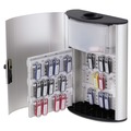 Office & Office Supplies | Durable 196823 54-Key 11.75 x 4.63 x 15.75 Brushed Aluminum Key Box Plus - Silver image number 3