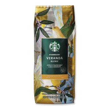 Starbucks SBK12523486CT 1 lbs. Bag Whole Bean Veranda Blend Coffee (6/Carton)