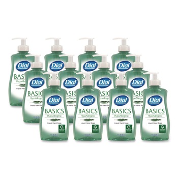 Dial Professional 1700035488 Basics 11 oz Hypoallergenic Liquid Hand Soap - Floral (12/Carton)