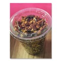 Cups and Lids | Karat C-KC626TS-NH 12 oz. to 24 oz. Cold Cup No Hole Flat PET Lids - Clear (1000/Carton) image number 2