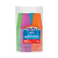 Cups and Lids | Hefty C2-1637 16 oz. Easy Grip Disposable Plastic Party Cups - Assorted Colors (400/Carton) image number 2