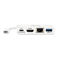 Electronic Adapters & Chargers | Tripp Lite U444-06N-H4GU-C USB-C 4K HDMI USB-A PD Charging 4K Dock with Charging and Ethernet - White image number 7