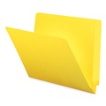 File Folders | Smead 25910 0.75 in. Expansion Shelf-Master Reinforced End Tab Colored Folders - Letter Size/Yellow (100/Box) image number 0