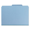 File Folders | Smead 21530 1 in. Expansion Assorted 1/3-Cut Tabs Letter Size Expanding Recycled Heavy Pressboard Folders - Blue (25/Box) image number 3