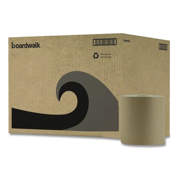 Boardwalk B6256 NonPerforated 1-Ply 800 ft. Hardwound Paper Towels - Natural (6/Carton)