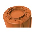 Trash & Waste Bins | Rubbermaid Commercial 2119307 Brute 44 gal Plastic Container - Round Orange image number 3