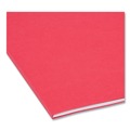 File Folders | Smead 17743 0.75 in. Expansion Assorted 1/3-Cut Tabs Legal Size Colored File Folders - Red (100/Box) image number 4