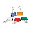 Binding Spines & Combs | Universal UNV31029 Binder Clips with Storage Tub - Medium, Assorted (24/Pack) image number 0