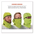 Safety & First Aid | Ergodyne 16834 N-Ferno 6823 One Size Fits Most Fleece Hinged Balaclava Face Mask - Lime image number 5