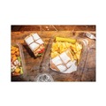 Food Trays, Containers, and Lids | Pactiv Corp. TEHL7X616S EarthChoice 7.25 in. x 6.38 in. x 1 in. 16 oz. Plastic Tamper Evident Recycled Hinged Lid Deli Container - Clear (240/Carton) image number 4
