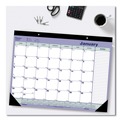 Notebooks & Pads | Blueline C181731 12-Month (Jan to Dec): 2026 21.25 in. x 16 in. Monthly Desk Pad Calendar - White/Blue/Green Sheets, Black Binding/Corners image number 3