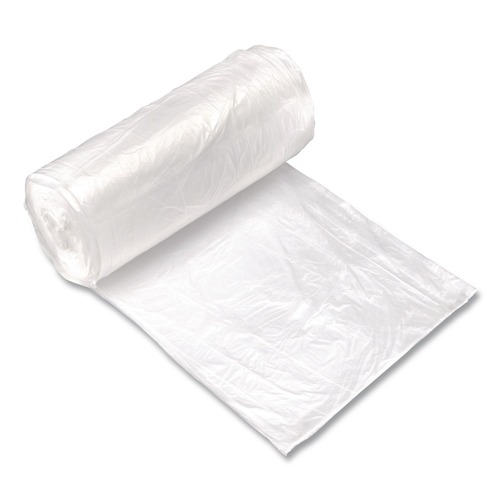 Just Launched | Pitt Plastics MR30371MC 30-Gallon 10 Microns High-Density 30 in. x 37 in. Coreless Mini Can Liners - Natural (500/Carton) image number 0